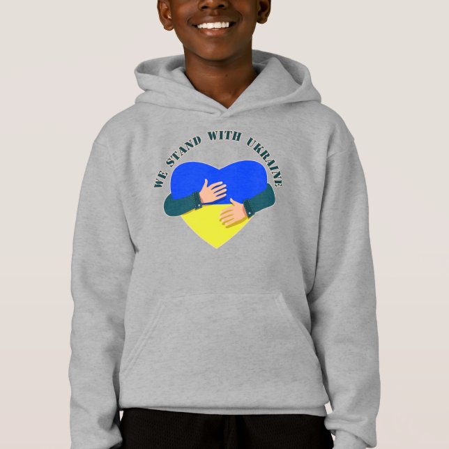Idéisk signal Vi står fast vid Ukraina T Shirt (Framsida)