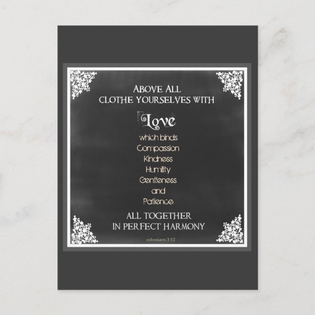 Idéisk skriptcitat vykort (Framsida)