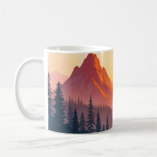 Idéiska berg kaffemugg