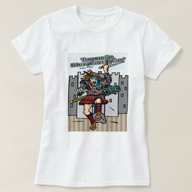 Idéiska skotska inte alla Verkligen lever T Shirt (Design framsida)