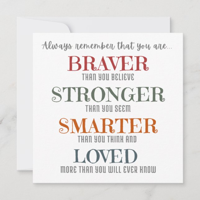 Idékort för dotter kort (Framsida)