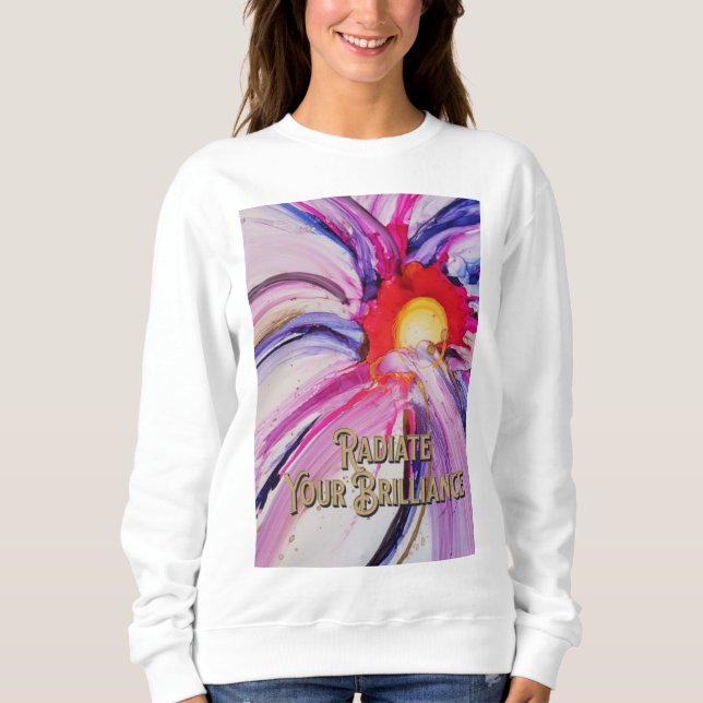 Idékterande, handgjord, målad, sötskjorta t shirt (Framsida)