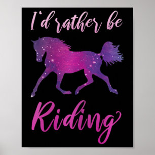 Idem snarare riding Horse Lover Poster