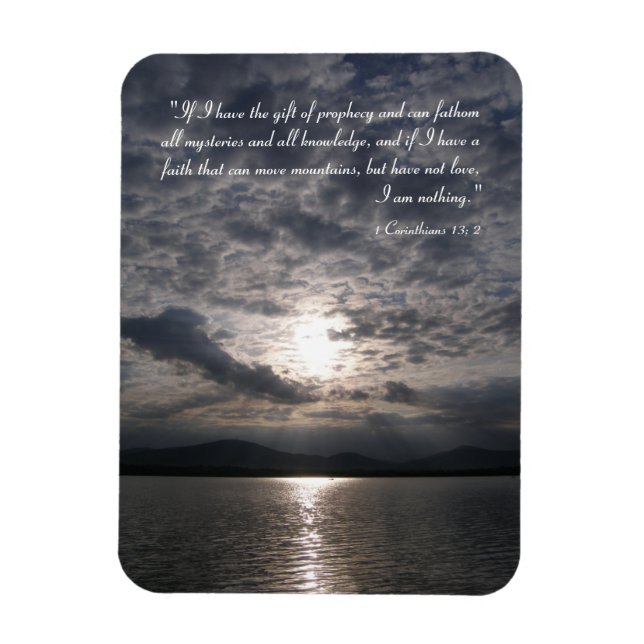 Idémagnet - 1 korintianer 13; 2 magnet (Vertikal)
