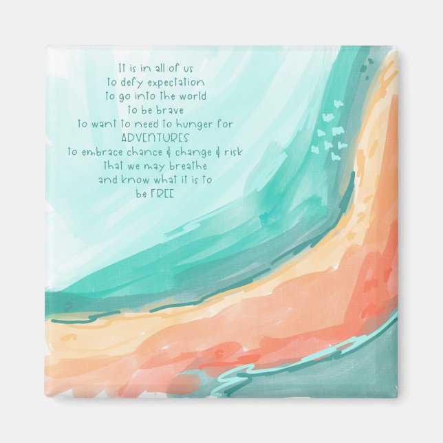 Idémagnet för citattecken magnet (Framsidan)