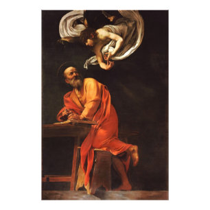 Idémentation Saint Matthew Caravaggio-konst Fototryck