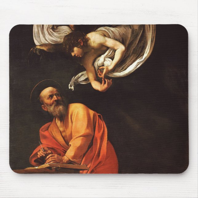 Idémentation Saint Matthew Caravaggio-konst Musmatta (Framsidan)