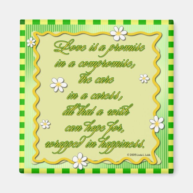 Idémoln: Kärlek är en lovande magnet (Framsidan)