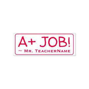 Idén "A+ JOBB!" Rubber Frimärke Självfärgande Stämpel
