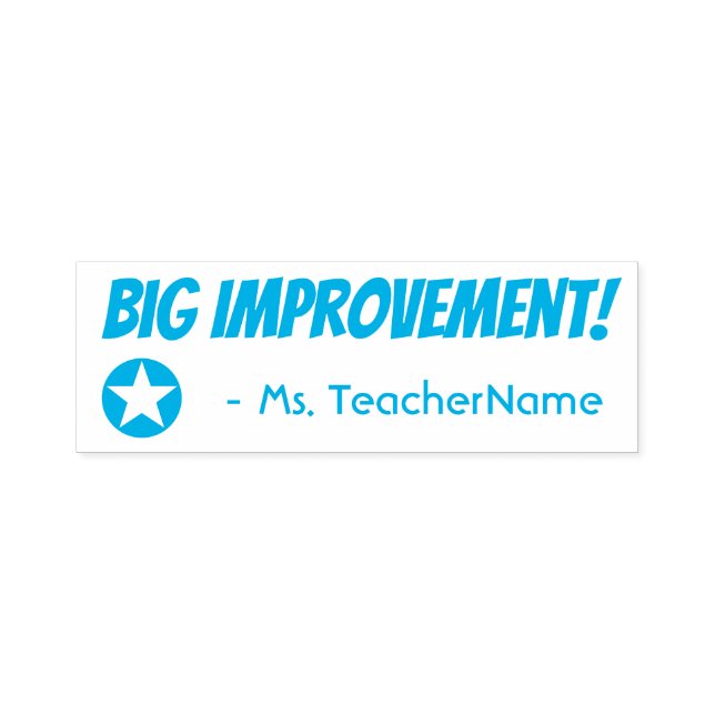 Idén "Big Improvement"! Märkning Rubber Frimärke Självfärgande Stämpel (Design)