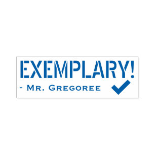 Idén "EXEMPLARY"! Frimärke Självfärgande Stämpel