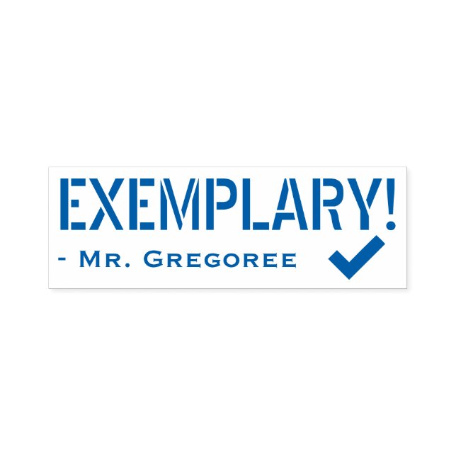 Idén "EXEMPLARY"! Frimärke Självfärgande Stämpel (Design)