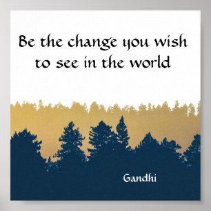 Idén Gandhi-offerten Poster Art-utskrift
