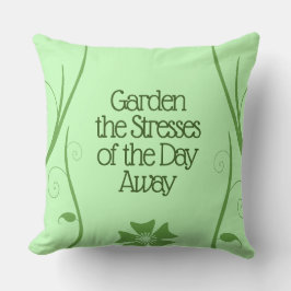 Idén Garden Stressar på dagen. Kudde