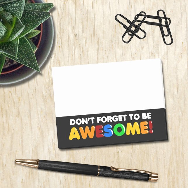 Idén Glöm inte att vara FANTASTISK Post-it Block (Skapare uppladdad)