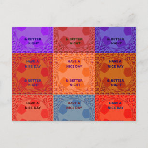 Idén har en bra popptext som kontrolleras i Nice-d Vykort