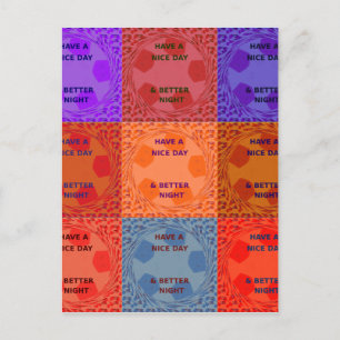 Idén har en bra popptext som kontrolleras i Nice-d Vykort