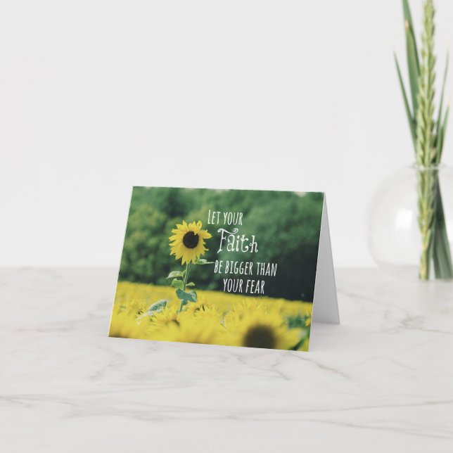 Idén: Låt din tro vara större än rädslan Kort (Framsida)
