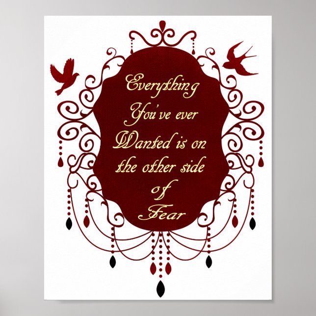 Idén om drömmar och mod poster (Framsidan)