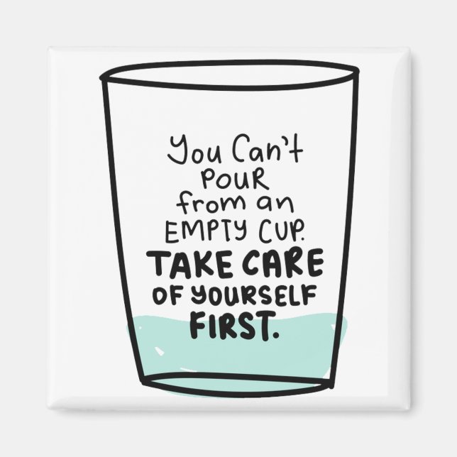 Idén om självvård och självvård i kärlek magnet (Framsidan)