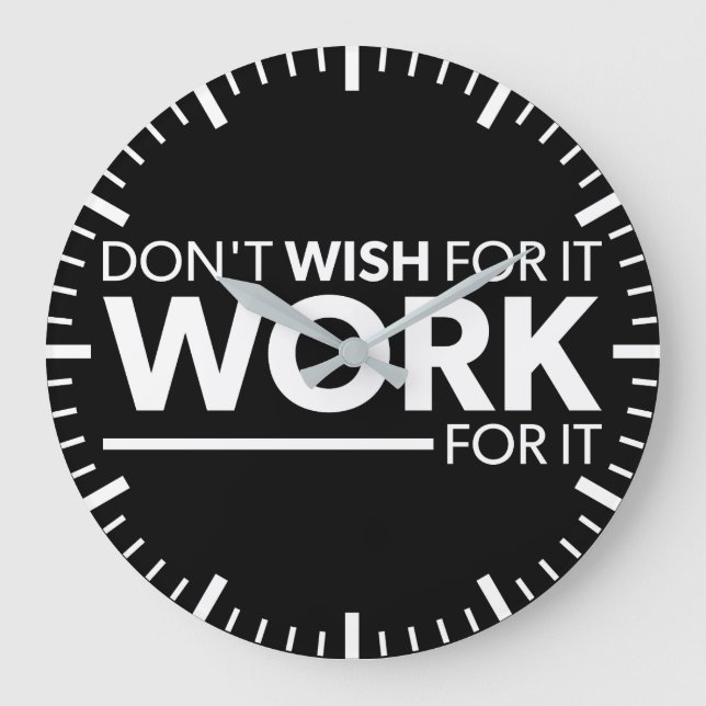 Idén - önska inte det - jobba för det stor klocka (Framsida)