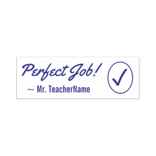 Idén "Perfekt Job!" + Anpassningsbar Instruktör Na Självfärgande Stämpel