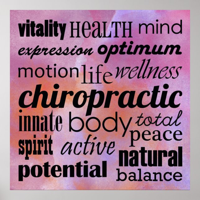 Idénationell Chiropraktik Poster (Framsidan)