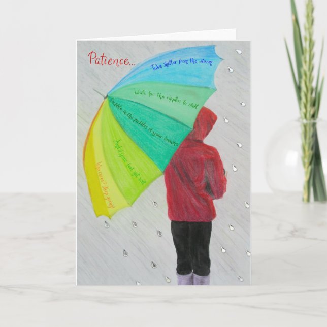 Idénationella kort och motiveringskort: Patiens... (Framsida)