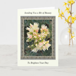Idénationellt kort med självklara blommor