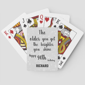 Idéns 90:e födelsedagspresent Personlig Casinokort