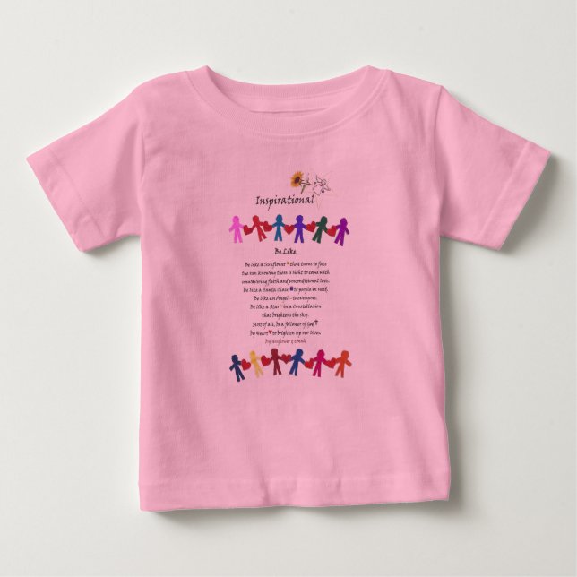 Idéns hjärt-vänskap baby T-shirt (Framsida)