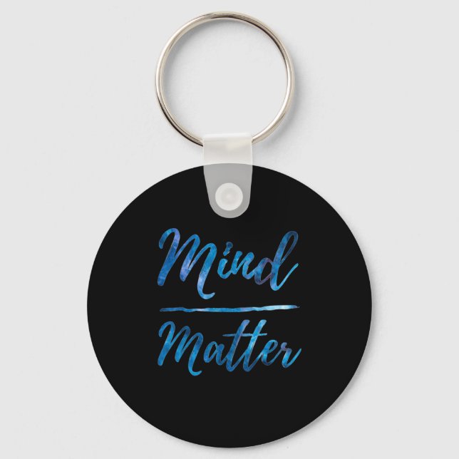 Idéns motivation Gym citat Mind over Nyckelring (Framsida)