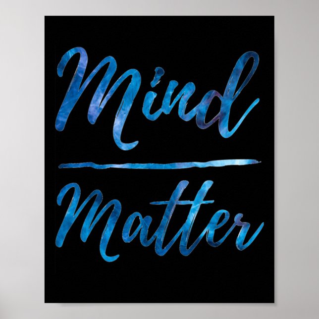 Idéns motivation Gym citat Mind over Poster (Framsidan)