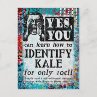 Identifiera Kale - Rolig Vintage Annons