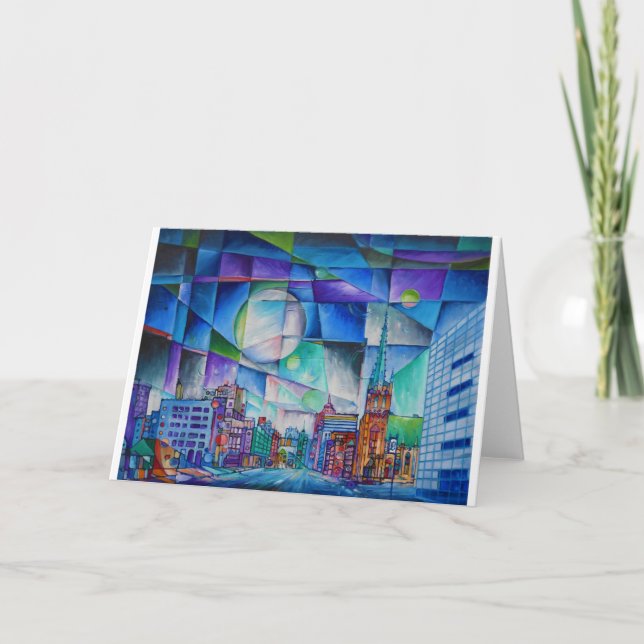 Identifiera målning, mappat tackkort (Framsida)