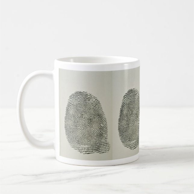 Identifiera med fingeravtryck kaffemugg (Vänster)