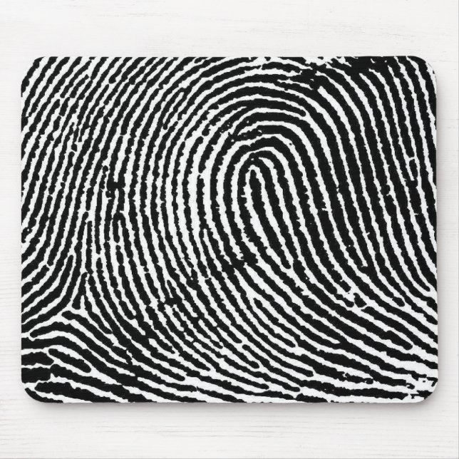 Identifiera med fingeravtryck musmatta (Framsidan)