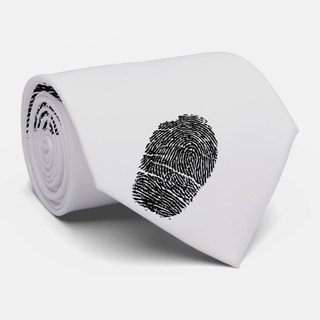 Identifiera med fingeravtryck slipsen slips (Rullad)