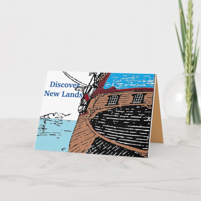 Identifiera nya länder helgkort (Framsida)