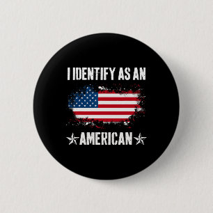 Identifiera som amerikansk flaggproud amerikansk f knapp