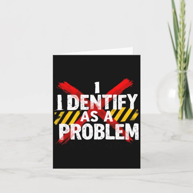Identifiera Som Ett Problem Roligt Sarksastiskt Hu Kort (Framsida)