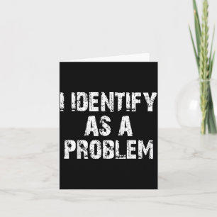 Identifiera Som Ett Problem Roligt Talesätt Proble Kort