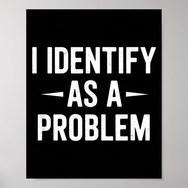 Identifiera som ett problem Rollig humor skämt Sar Poster (Framsidan)