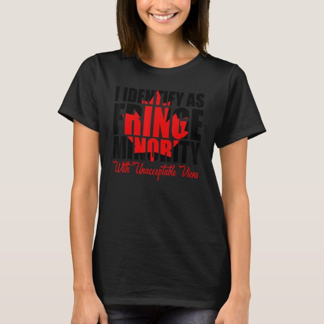 Identifiera som Fringe Minority Freedom Canadian L T Shirt (Framsida)
