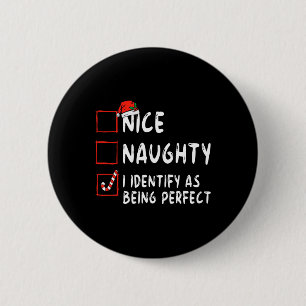 Identifiera som perfekt rolig naughty nice lista j knapp