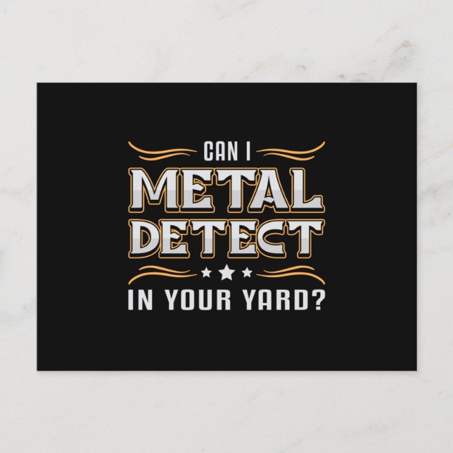 Identifierare för Gift Idea med påvisande av Metal Vykort (Framsida)