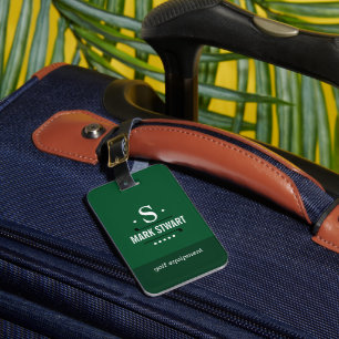 Identifiering av golfgolfutrustning bagagebricka