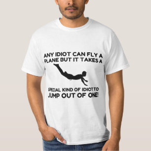 IDENTIFIERING AV SKYDIVNING T SHIRT