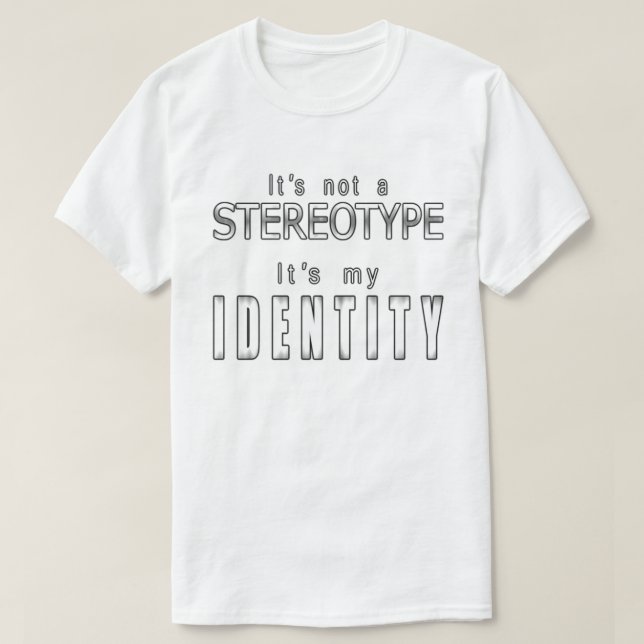 "Identitet" (BRIGHT) T Shirt (Design framsida)