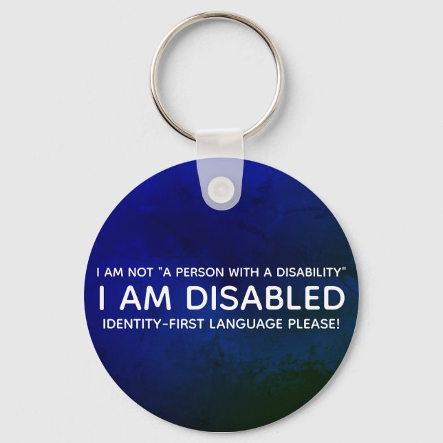 Identitet Först Funktionsnedsättning Nyckelring (Framsida)